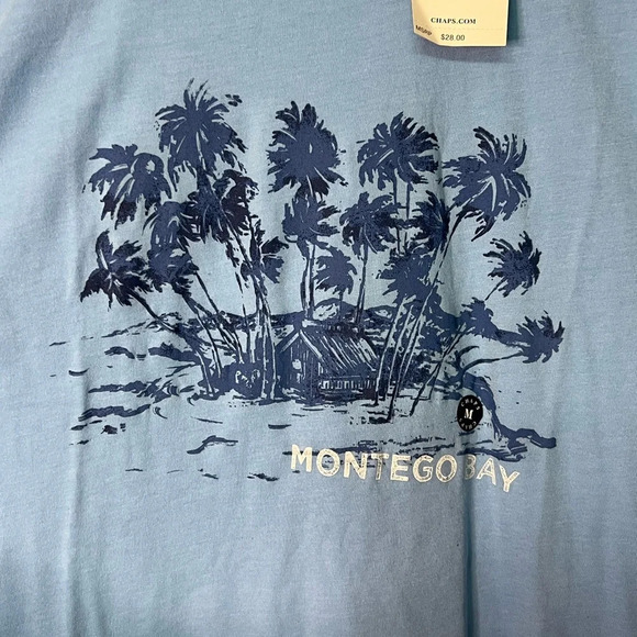 Chaps NWT Montego Bay Graphic Tee - size Medium - Picture 4 of 4